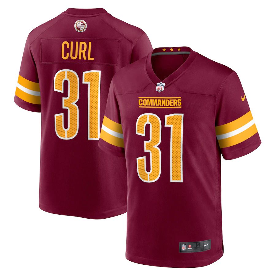 Men Washington Commanders #31 Kamren Curl Nike Burgundy Game NFL Jersey->youth nfl jersey->Youth Jersey